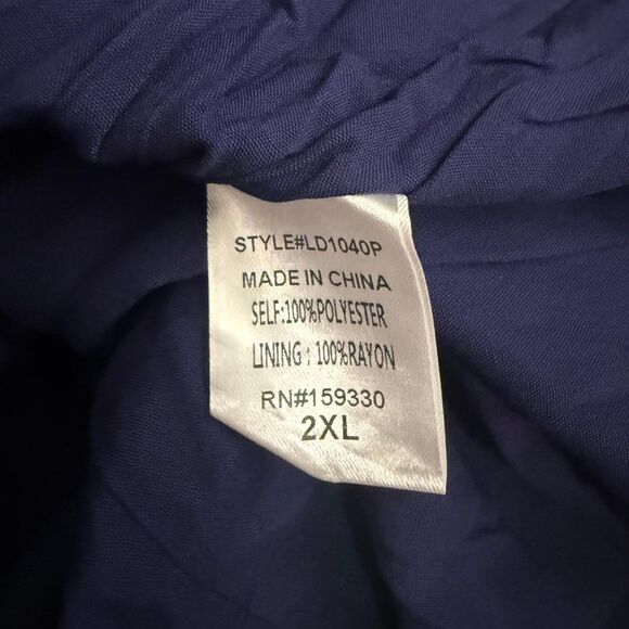 HEYSON Berry Abstract Print Tie Front Mini Dress, NWT! Size 2XL - Picture 6 of 7